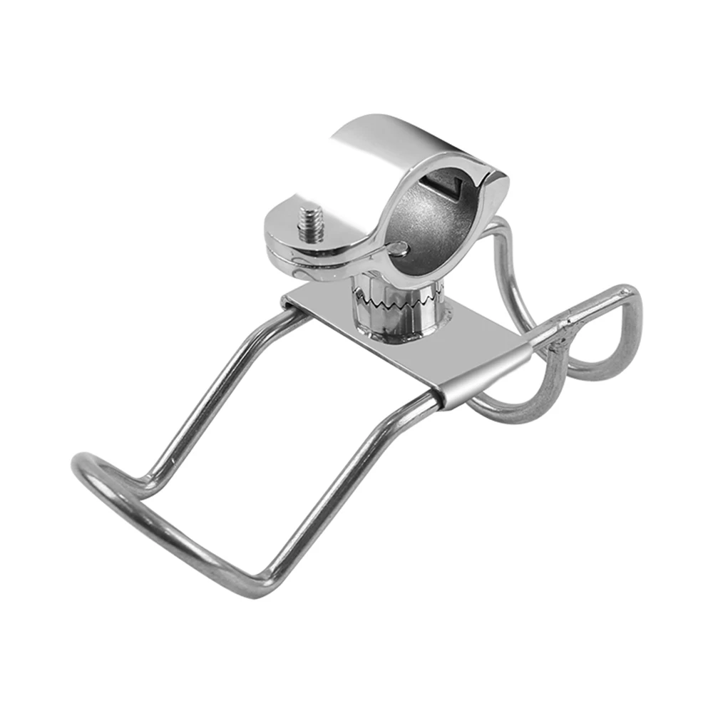 Boat Fishing Rod Holder Clamp-on Stainless Steel 25/32mm Rail Mount Pole Bracket Mount Boat On Rail Boat Accessories