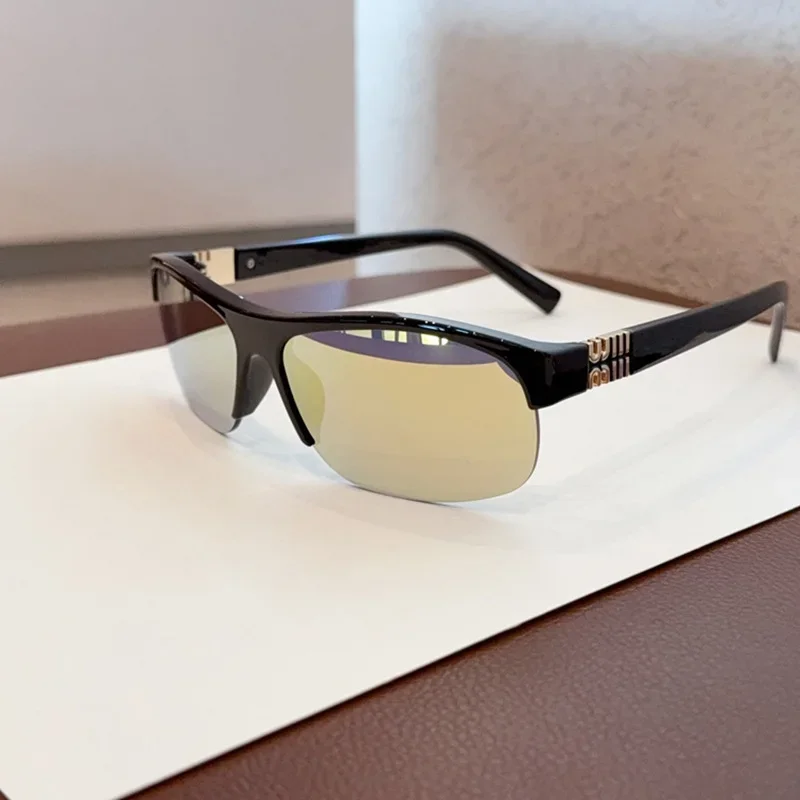 

2026 женские солнцезащитные очки без оправы, брендовые винтажные спортивные солнцезащитные очки, роскошные мужские очки в стиле ретро, UV400, мужские солнцезащитные очки Óculos De Sol