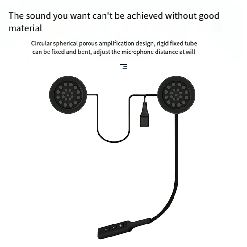 MH01 Bluetooth Headset Motorcycle Helmet Bluetooth Headset Waterproof Noise Reduction Universal