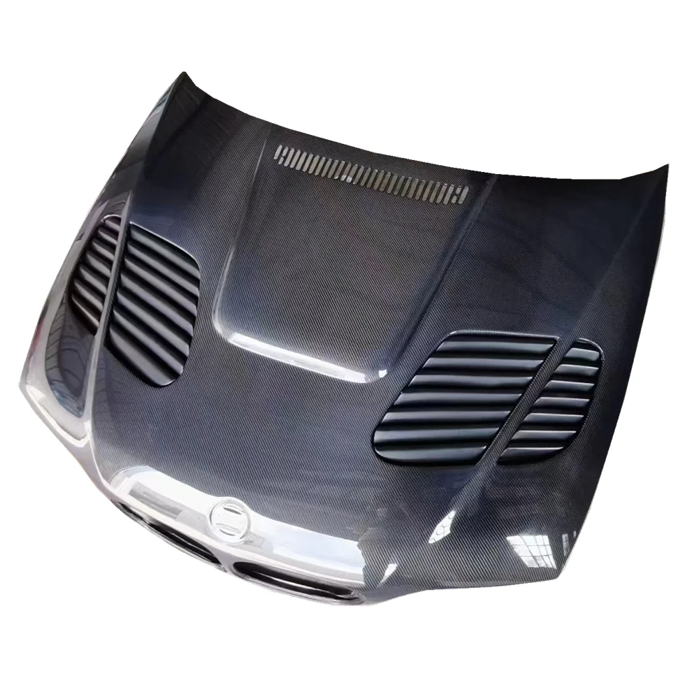 ฝากระโปรงหน้ารถยนต์ คาร์บอนไฟเบอร์ สำหรับรถยนต์ซีรีส์ 3 รุ่น E46 M3 ปี 1996-2004 แบบสองประตู ทำจากคาร์บอนไฟเบอร์แท้ ชิ้นส่วนตัวถังรถยนต์