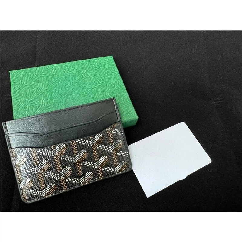 5 Fächer mit Verpackung, doppelseitiger Aufbewahrungstasche für mehrere Karten, PU-Leder aus Bargeld