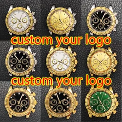 Japan quartz watch vk63 case DTN style panda dial VK63 movement custom logo chronograph electronic multifunctio sapphire glass