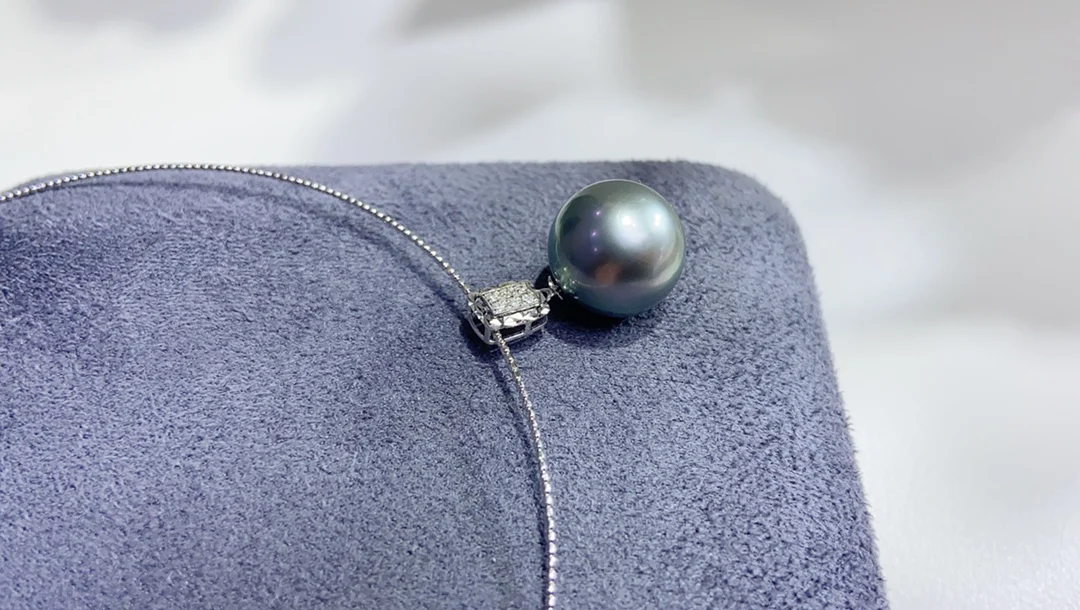 DIY 18K Diamonds  Pearls Pendants Bases Pedestals Necklaces for Women Not Include Pearls JCY