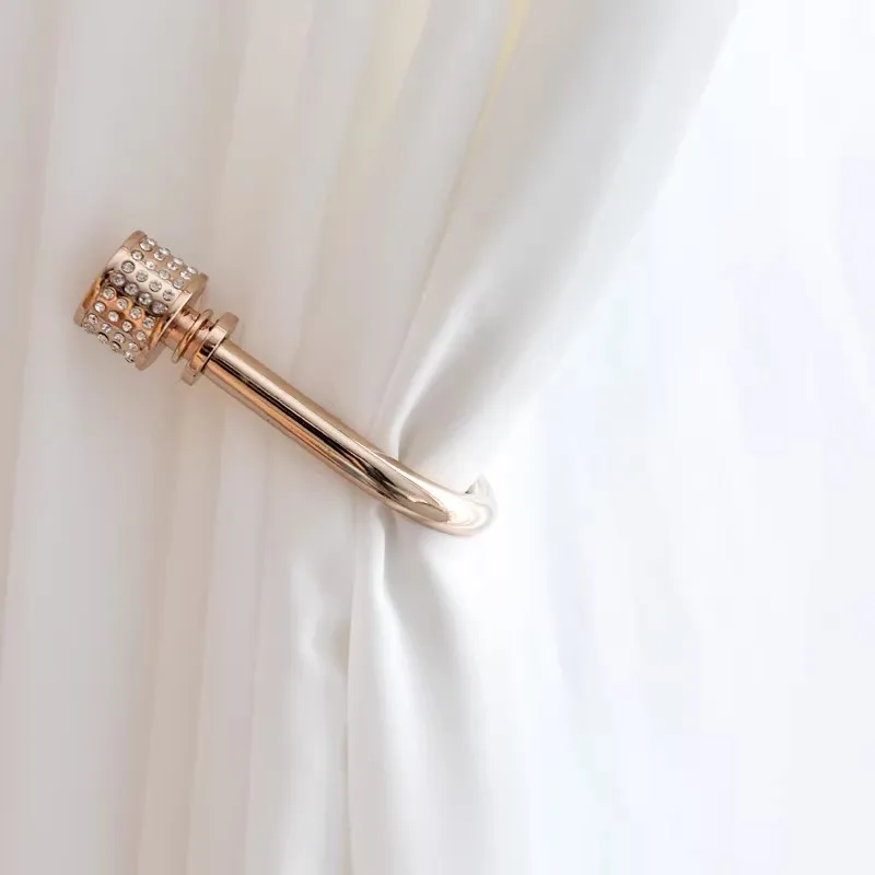 

2pcs/set Curtain Tieback Holder Hooks Tie Backs Bedroom Living Room Curtain Decoration Accessories Holdback Wall Curtain Hooks