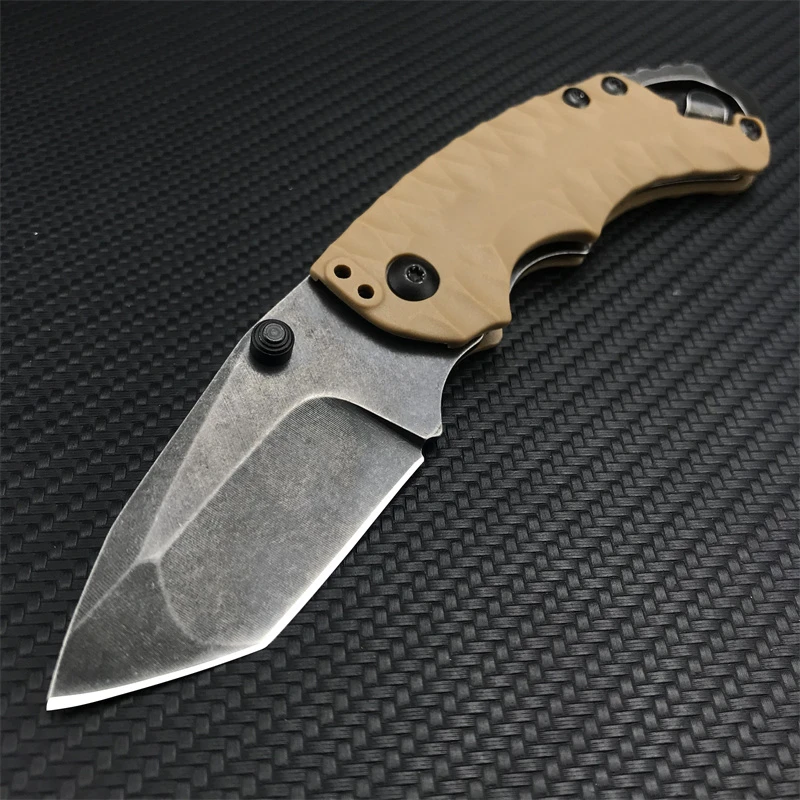 KS 8750 Mini EDC Folding Knives 8Cr13Mov Blade Nylon Glass Fiber Handle Outdoor Hunting Survival Self-defense Pocket Knife Tool