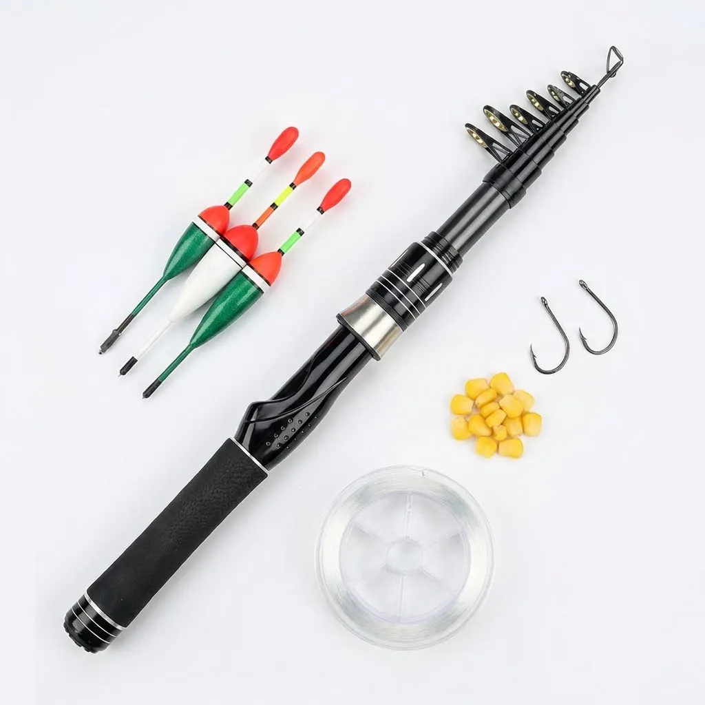 Ultralight Telescopic Carbon Fishing Rod With Ceramic Guide Rings Fast Action Portable Pole For Shore And Sea Fishing 1.5M-2.4 view 6
