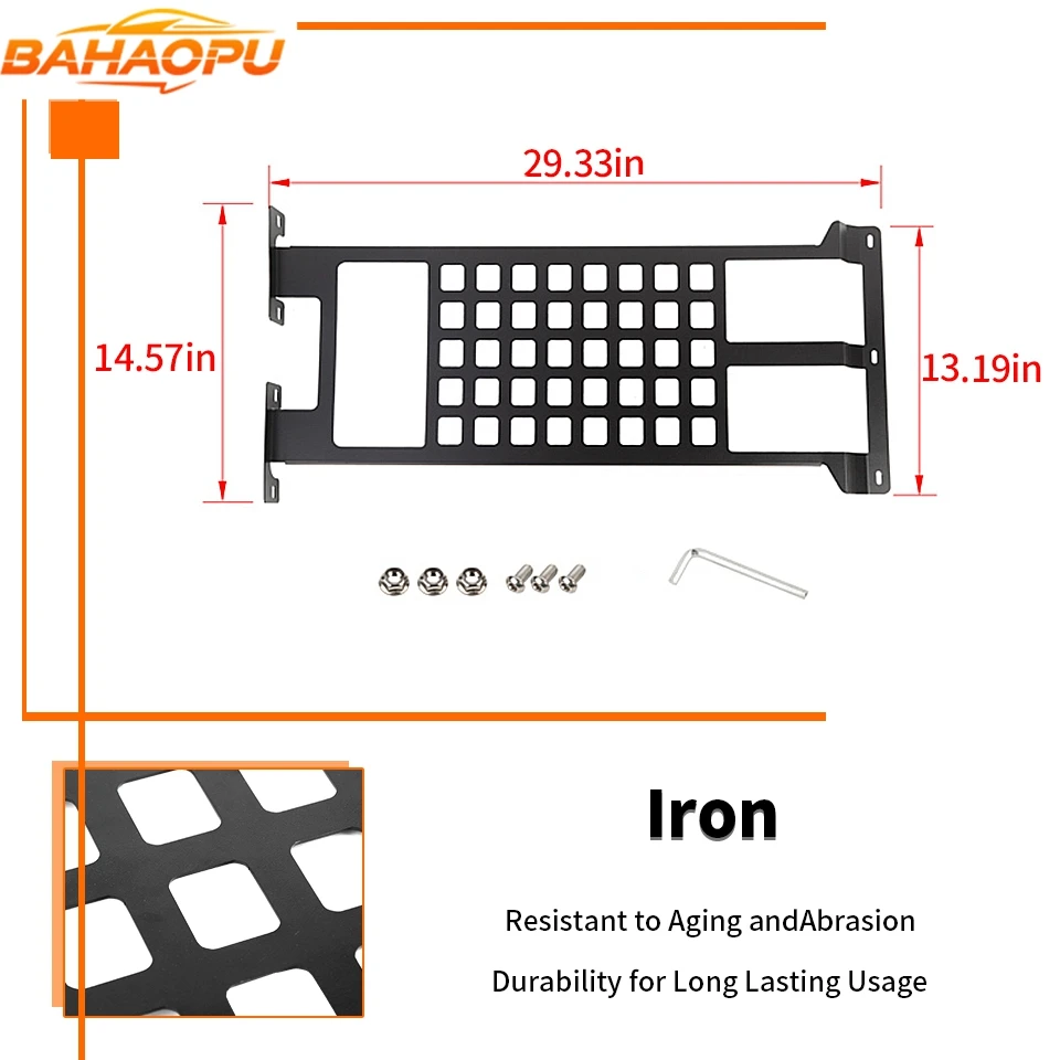 BAHAOPU Fit For Jeep Wrangler JL 2018 Up/Jeep Gladiator JT 2018 Up,Car Front Roof Rack Storage Shelf Luggage Rack Accessories