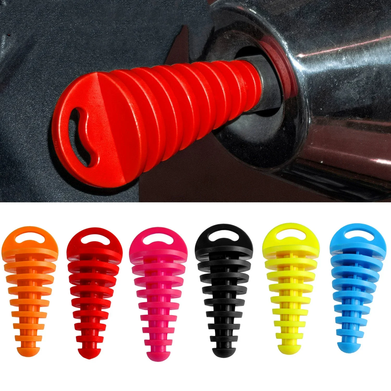 

Wash Plug Exhaust Pipe Tailpipe PVC Exhaust Wash Plug Pipe Protector For Honda Kawasaki KTM Suzuki Yamaha Motorcycle Universal