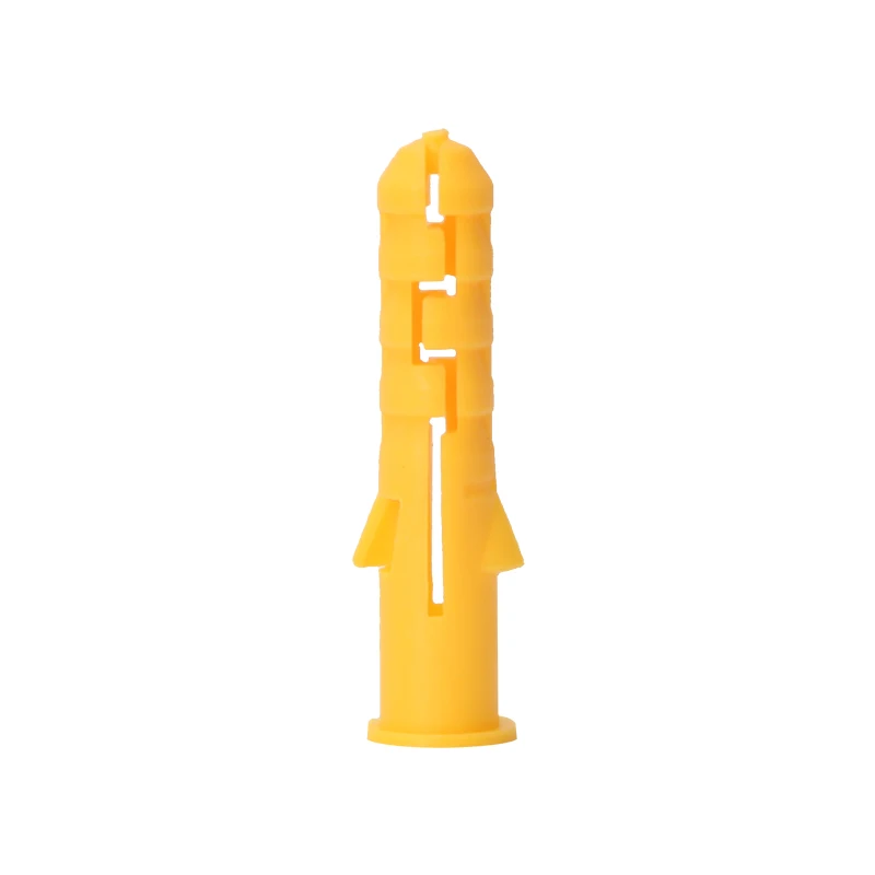 10-50pc Plastic expansion pipe M6 M8 M10 L=30-100mm rubber plug plastic pipe nylon column expansion screw anchor plug wall plugs
