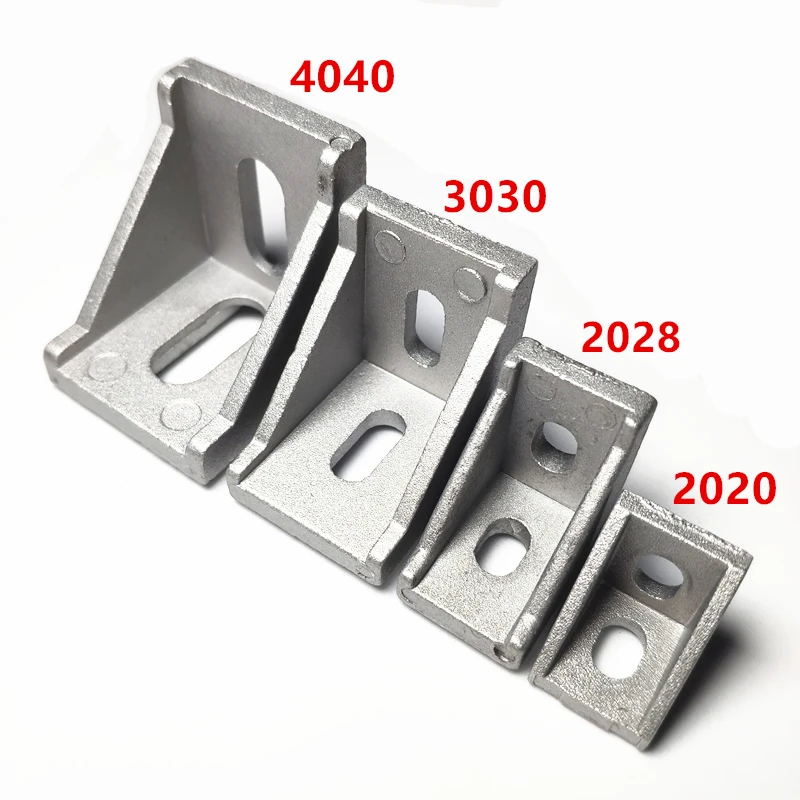 Aluminum Profile Corner Bracket Connector 2020 2028 2040 3030 3060 4040 4080 6060 CNC Machine Frame Accessories view 3