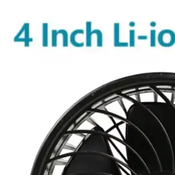 Wireless Fan 21V Lithium For Battery 5 Inch Portable Strong Airflow For Outdoor Camping Stall Office Table Cooling Tool Black
