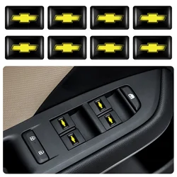 5/10/20Pcs 3D Epoxy Emblem Car Interior Stickers Auto Accessory For Chevrolet Captiva Cruze Silverado Spark Volt Crvalier Malibu