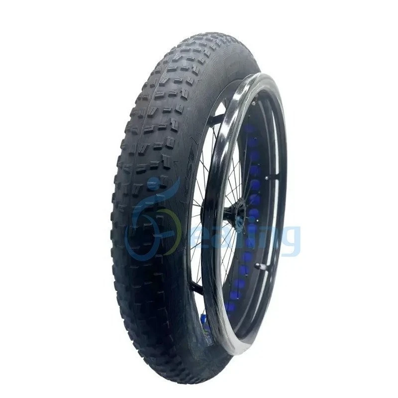 Aluminum alloy 24-inch beach wheels wheelchair 4.0 ultra-wide wheels 24 * 4.0 off-road mountain trolley equipment assistance