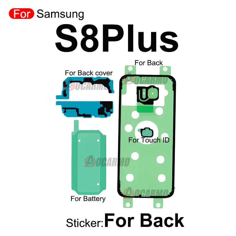 Back Fullset Sticker For Samsung Galaxy S8 /S8 Plus Front LCD Adhesive Battery Glue Replacement