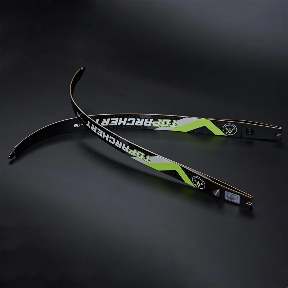 Toparthery ILF Bow Limbs Bamboo Carbon Laminated Limbs 20-40lbs  Recurve Bow Limbs Outdoor Sport