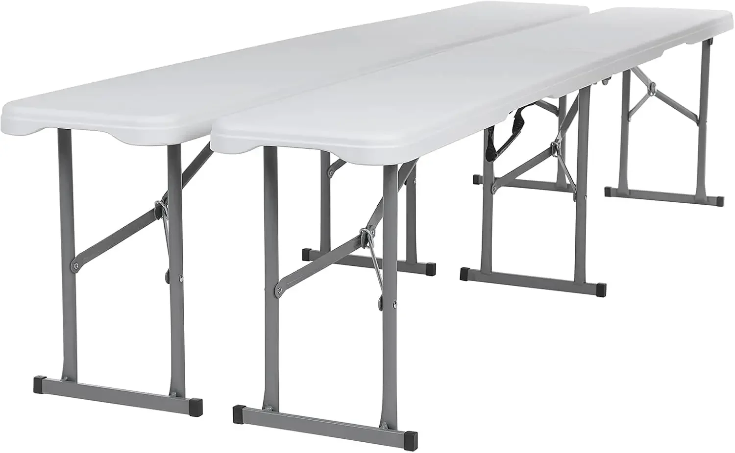 Folding Bench White Plastic Folding Training Table, Indoor and Outdoor Folding Stool, Used for Wedding Backyard