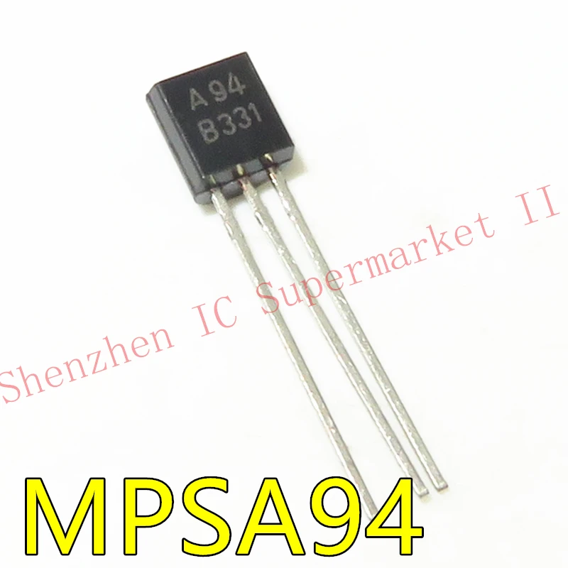 1pcs/lot KSP94 MPSA94 A94 TO-92 0.3A 400V EPITAXIAL PLANAR PNP TRANSISTOR (HIGH VOLTAGE)