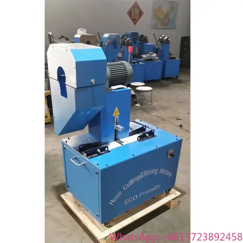 

CE 1 Multi-functiona 6-51mm 2 6SP Hydraulic Flexible Rubber Hose Cutter Skiving Machine Dustless Hose Cutting Machine