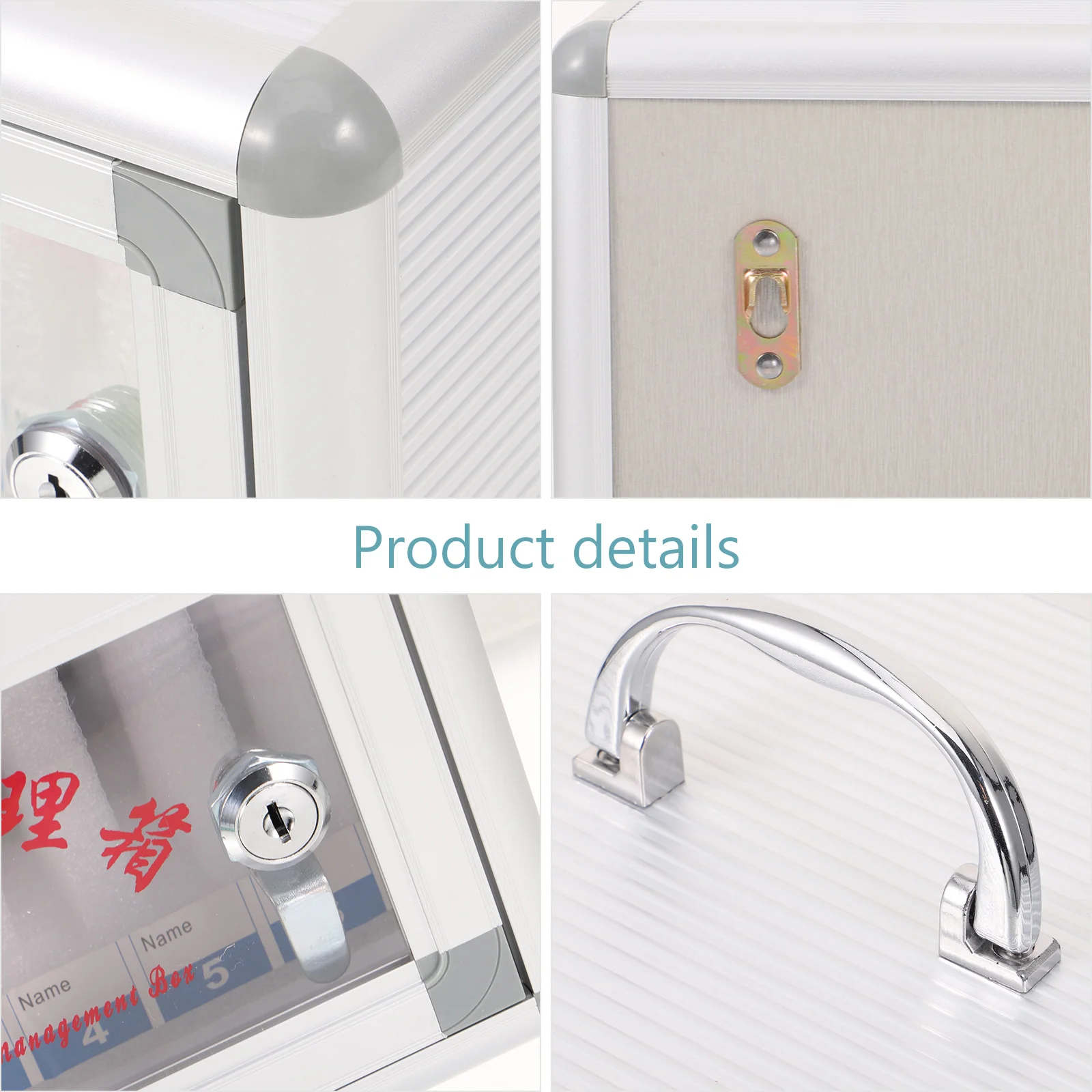 Portable Cell Phone Locker Aluminum Alloy Cotton Material Wall Mount Safe Storage Cabinet for Office School Conference