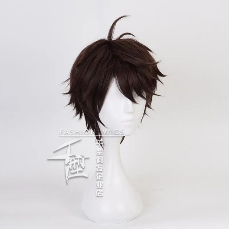 Anime Haikyu!! Oikawa Tooru Cosplay Wig Brownish Chestnut Short Hair Heat Resistant Synthetic Halloween Party Accessories Props