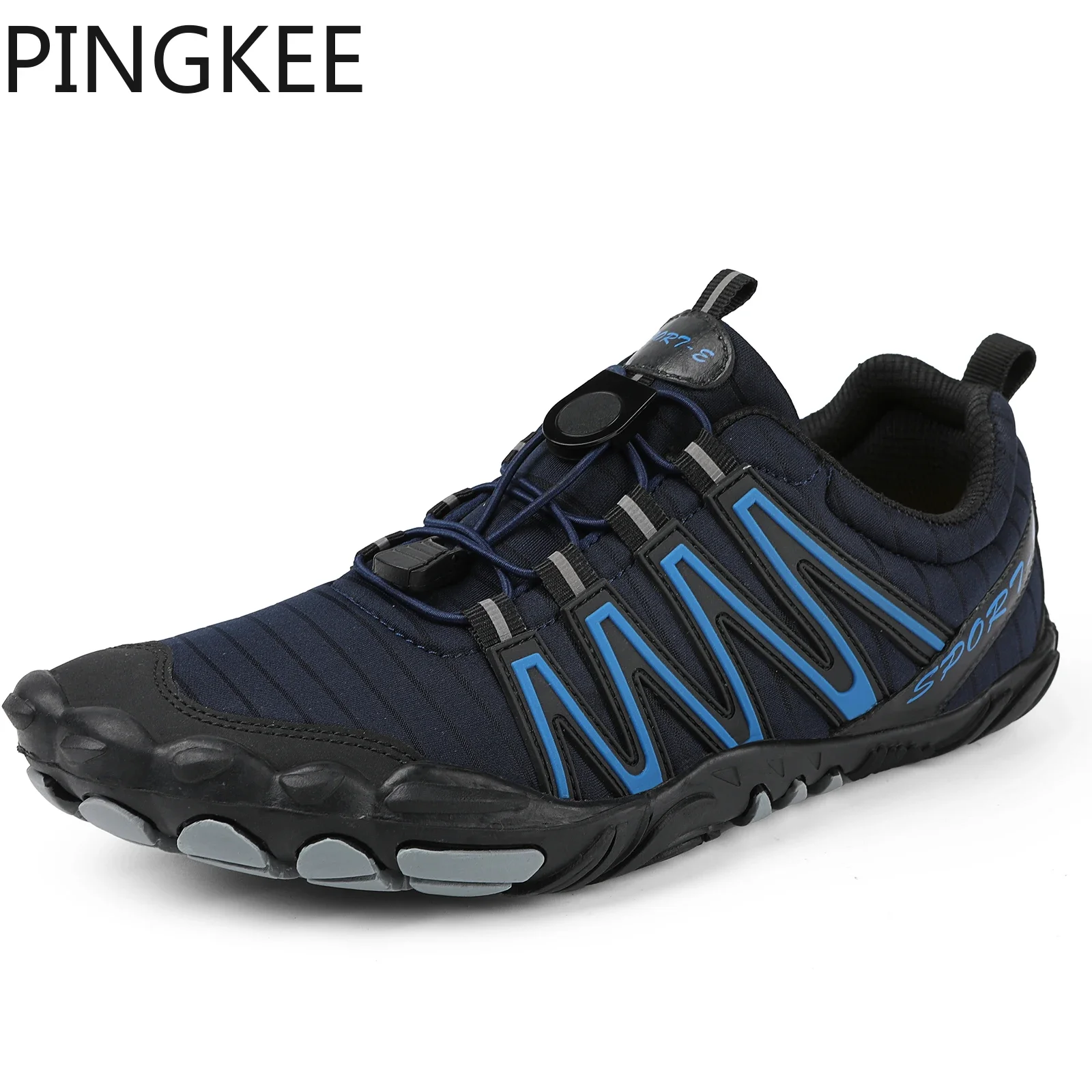 PINGKEE Diving Beach Aqua Shoes Quick Drainage Barefoot Surfing Trail Light Hiking Water Shoes Unisex Sneakers For Men Women