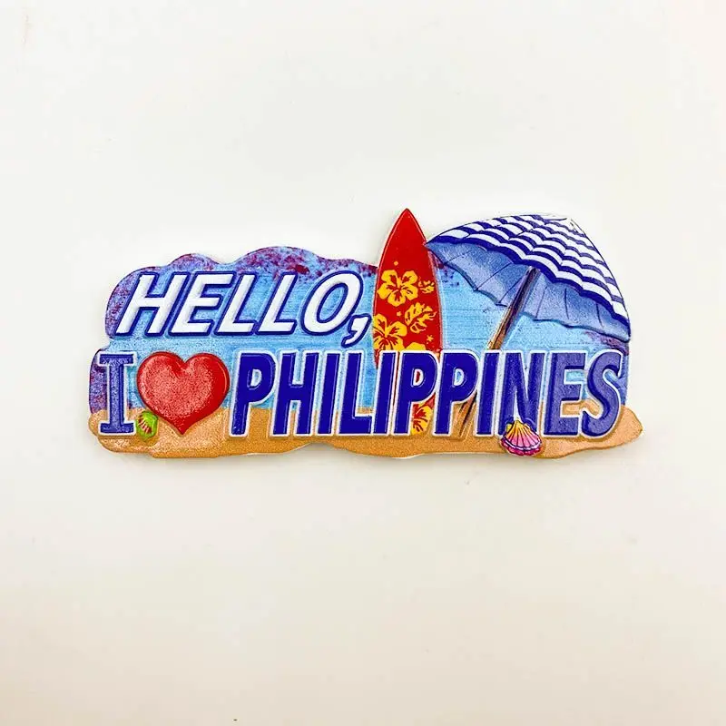 

HELLOPhilippine Travel Souvenir High-Value Refrigerator Magnet3dThree-DimensionaldiyDecorative Souvenir Gift