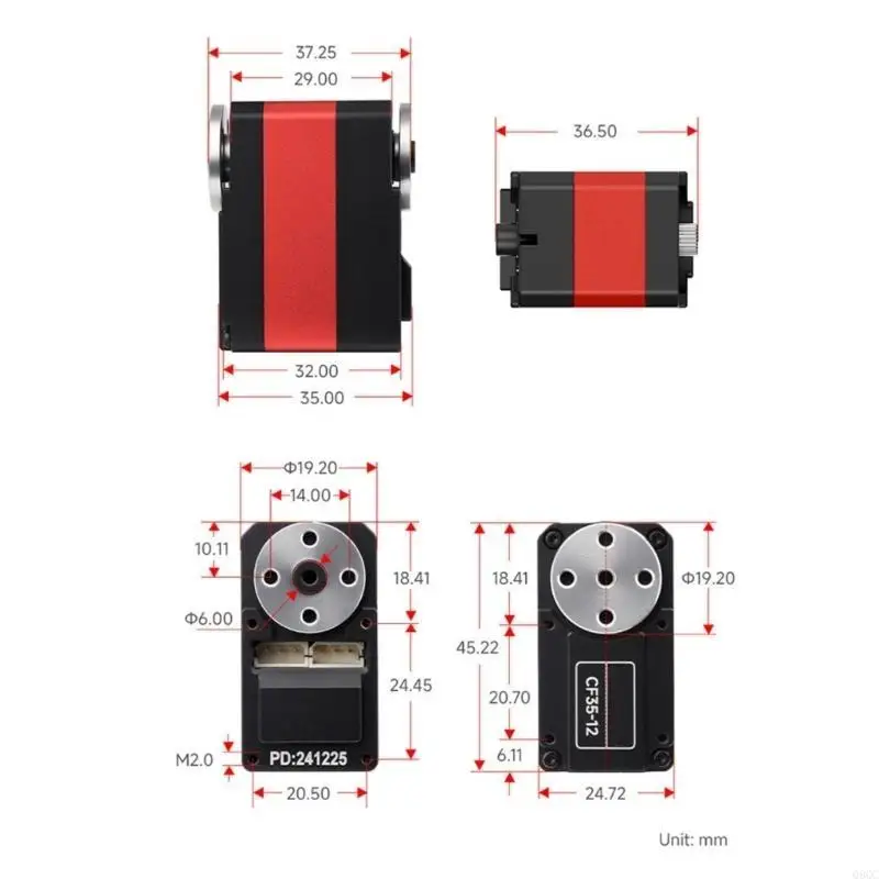 

35KG.cm Torque Servo Motor for Industrial Automation Engineers 9V~12.6V