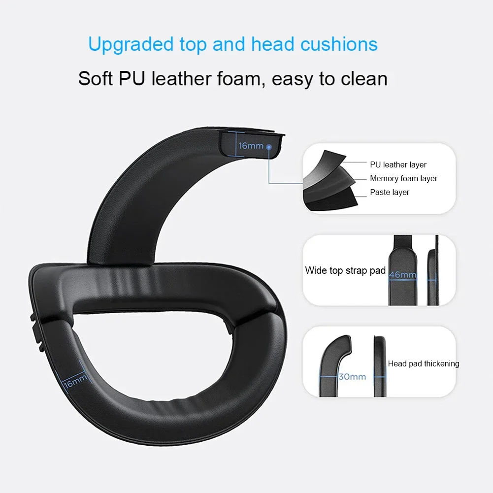 메타 퀘스트 3용 RGB 헤드 스트랩 조절 가능한 엘리트 VR 헤드 스트랩 압력 감소 및 충전식 8000mAh 배터리 액세서리