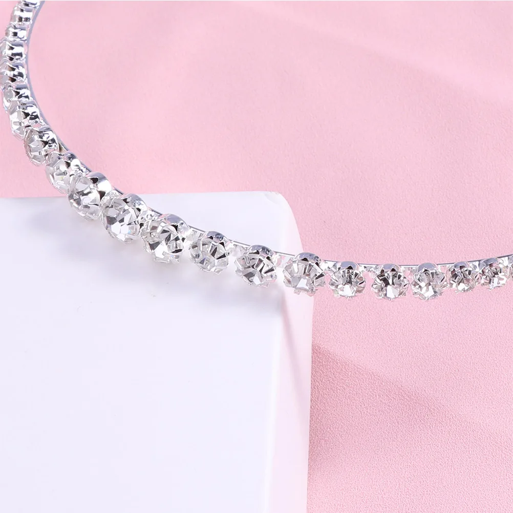 

2Pcs Crystal Headband Rhinestone Hair Bands Kids Headdress Cute Decorations Child Lightweight Party Supplies Accessories Hair