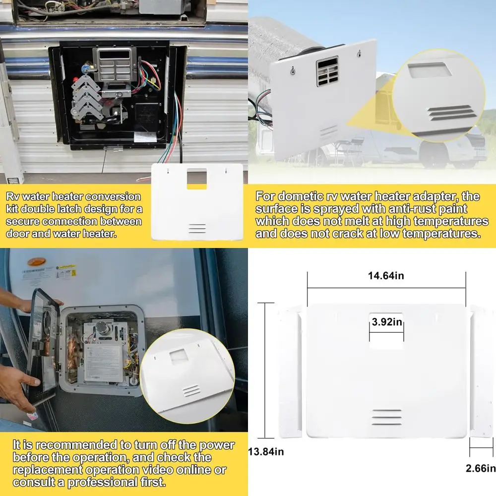 لمجموعة تحويل باب سخان المياه Dometic 94946 RV، متوافقة مع Dometic/Atwood GCH6A-10E 6 جالون، WH-6GA WH-6GEA WH-9GEA #1
