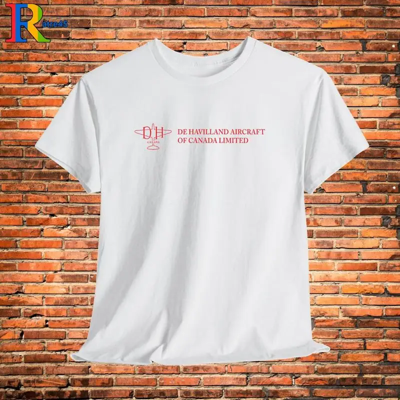 De Havilland Aircraft Logo negro gris blanco azul marino rojo naranja Choco camiseta S 5XL