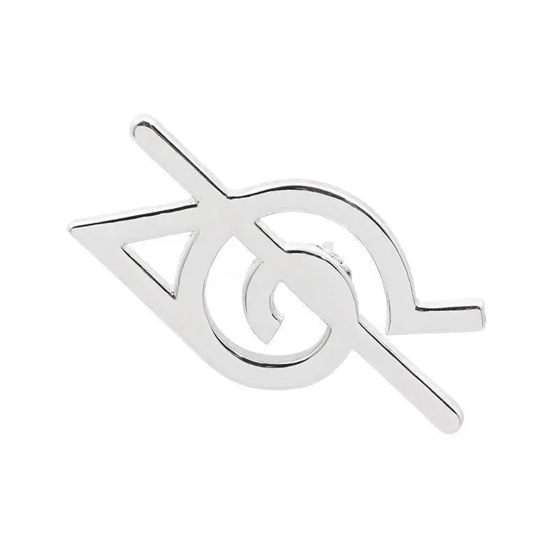 Broche de Metal con Insignia de Nube Roja de Akatsuki de Naruto, Lindo Accesorio Decorativo para Oficina, Hogar y Uso Diario, Versátil y Elegante