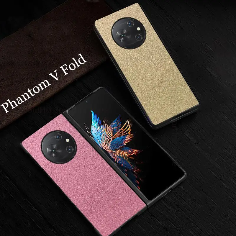 

For Tecno Phantom V Fold Leather Shockproof Phone Case Fundas For TECNO Phantom V Fold Ultra Slim Hard PC Flip Protective Cover