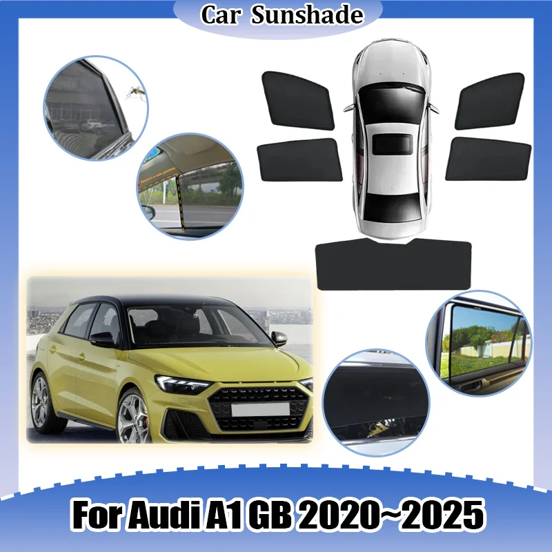 

Для Audi A1 GB 2020-2025: Сетчатая солнцезащитная шторка с УФ-защитой, теплоизоляцией и функцией приватности, аксессуары