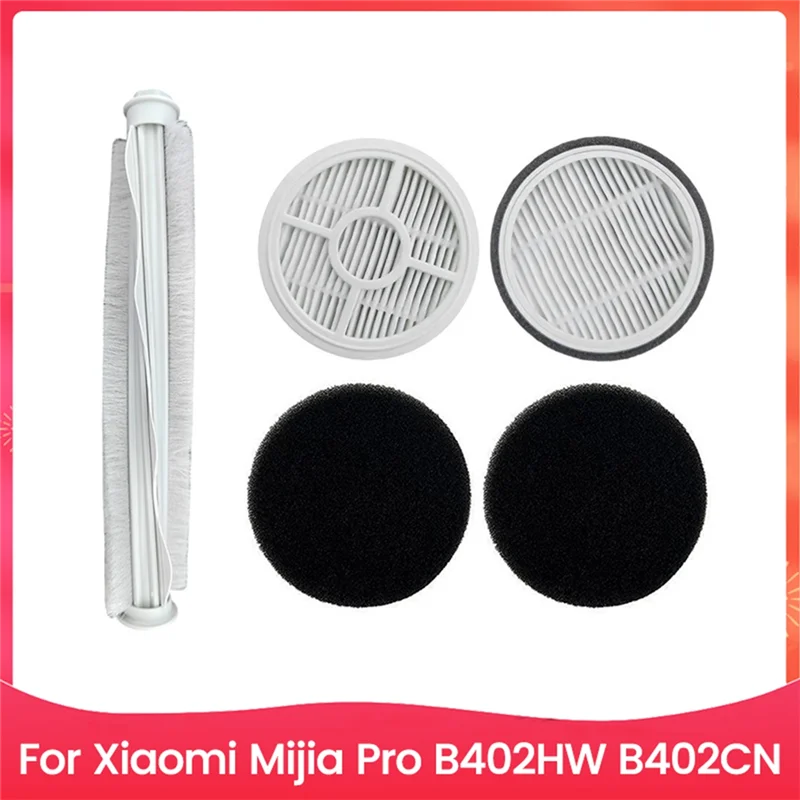 A69M-5PCS Brush Filter And Sponge Kit For Xiaomi Mijia Pro B402HW B402CN Mite Removal Vacuum Cleaner Accessories