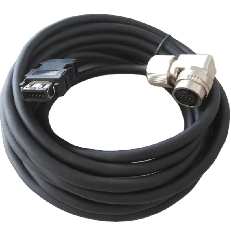 Câble de retour de Signal d'encodeur de moteur CNC M70, CNV2E-8P/CNV2E-9P avec prise droite ou coudée