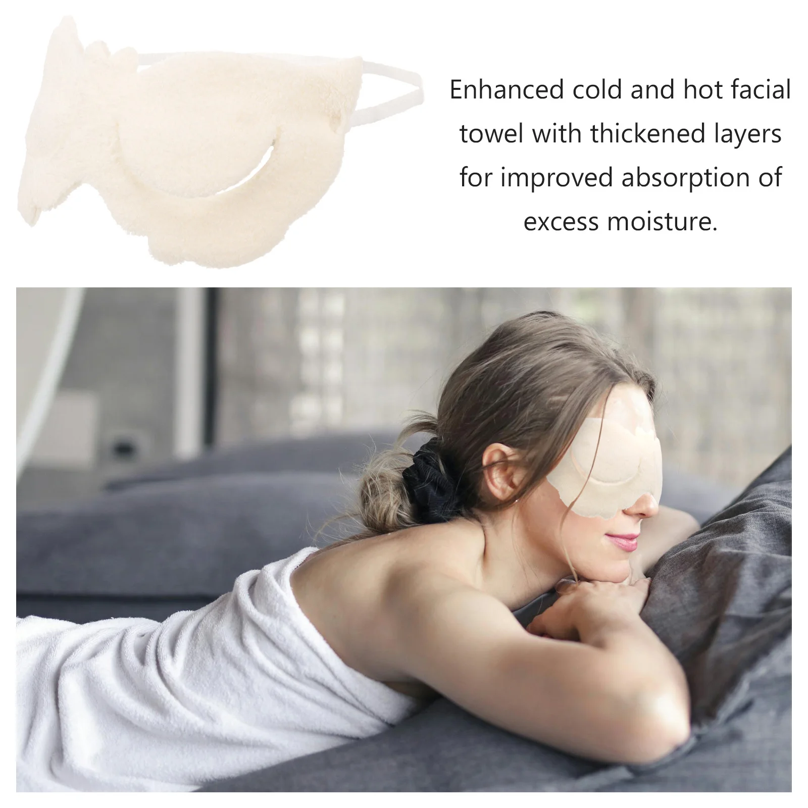

Утолщенное горячее и холодное полотенце для лица, многоразовая паровая маска для женщин, инструмент для ухода за кожей, спа, коралловое флисовое влагопоглощающее полотенце