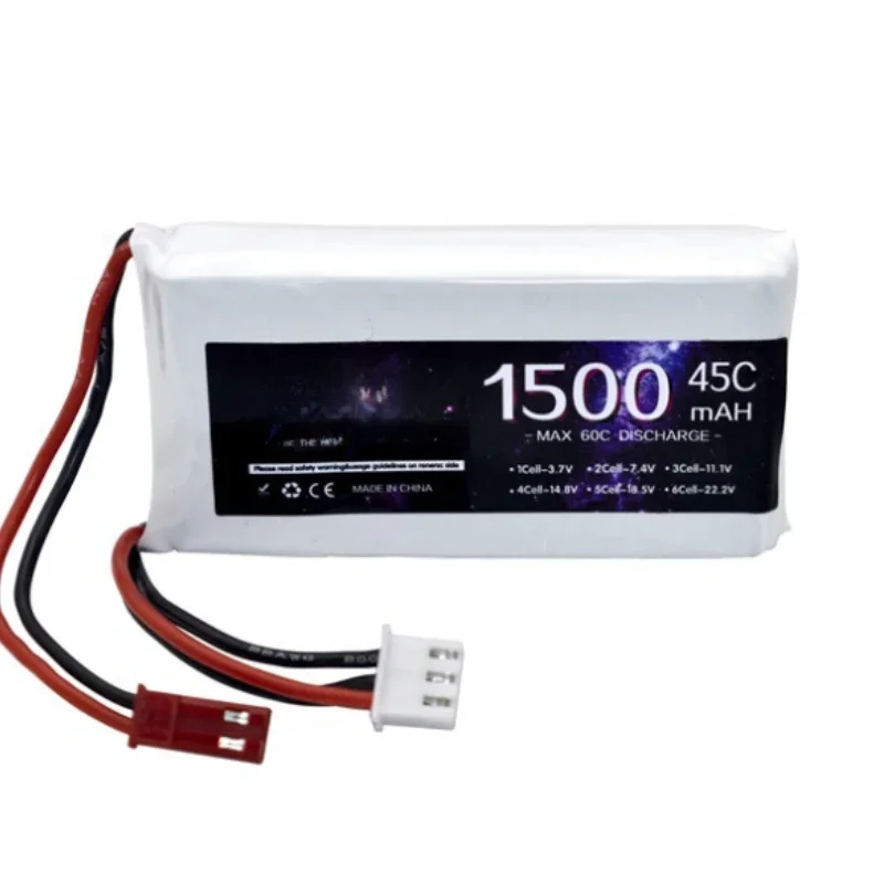 7.4V 1500mah 45C For RC Car Quadcopter Drone Airplane Helicopter with XT60 Deans T XT30 JST 7.4 Battery 2S Lipo Battery