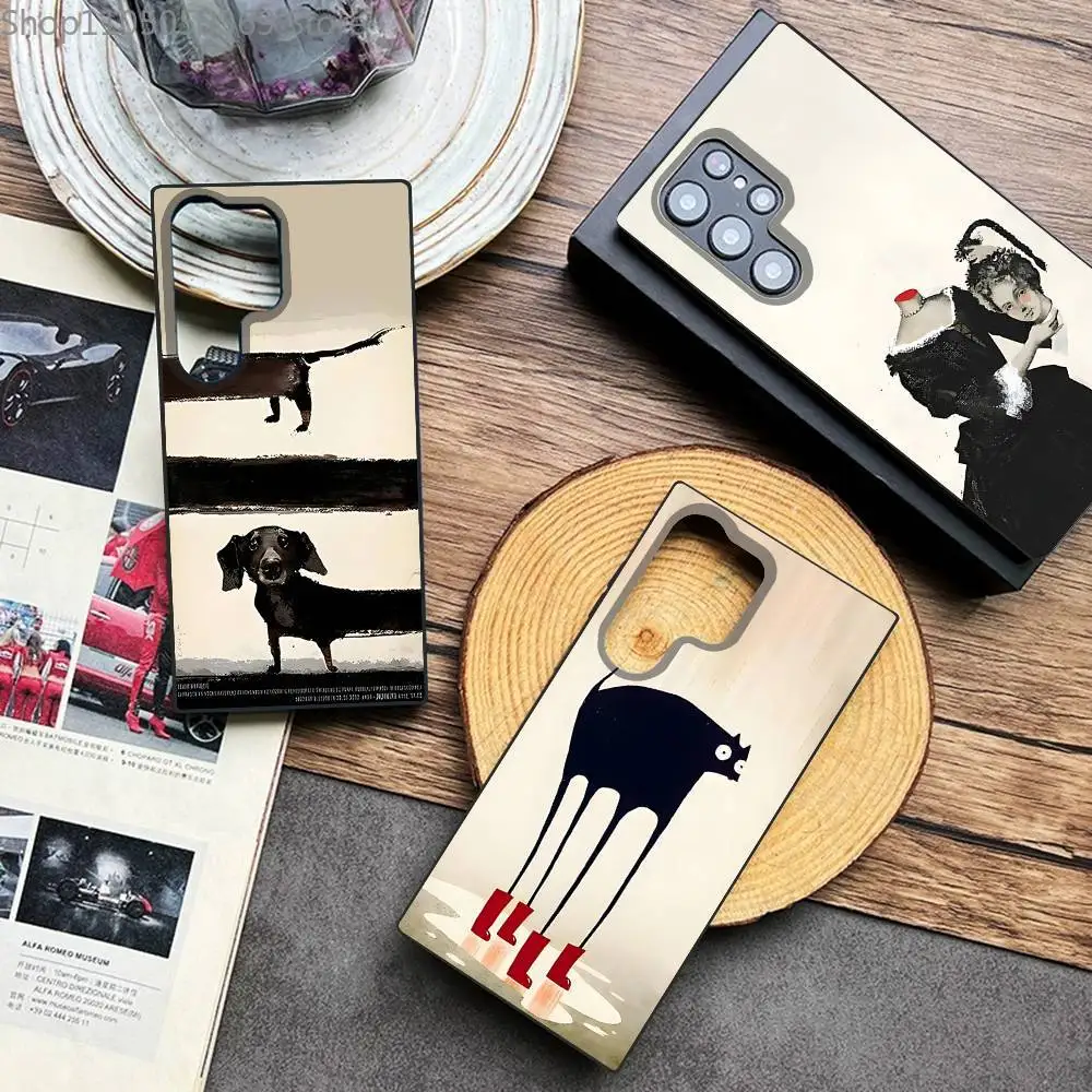 

R-Ryszard Polish K-Kaja Art Phone Case For Samsung Galaxy A 91,80,73,72,71,53,52,51,22,5G Shockproof Soft Black Cover
