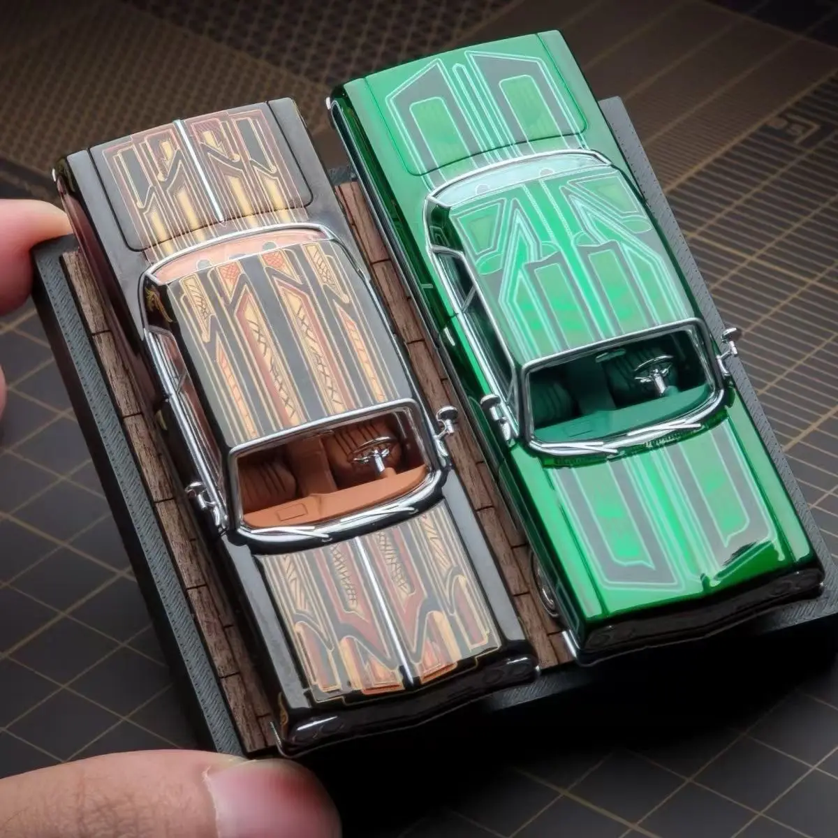 97M Diecast 1:64 Chevrolet Impala 1964 Lowrider Car Model, Collectible Model Cars Play Vehicles Toys for Boys Gift