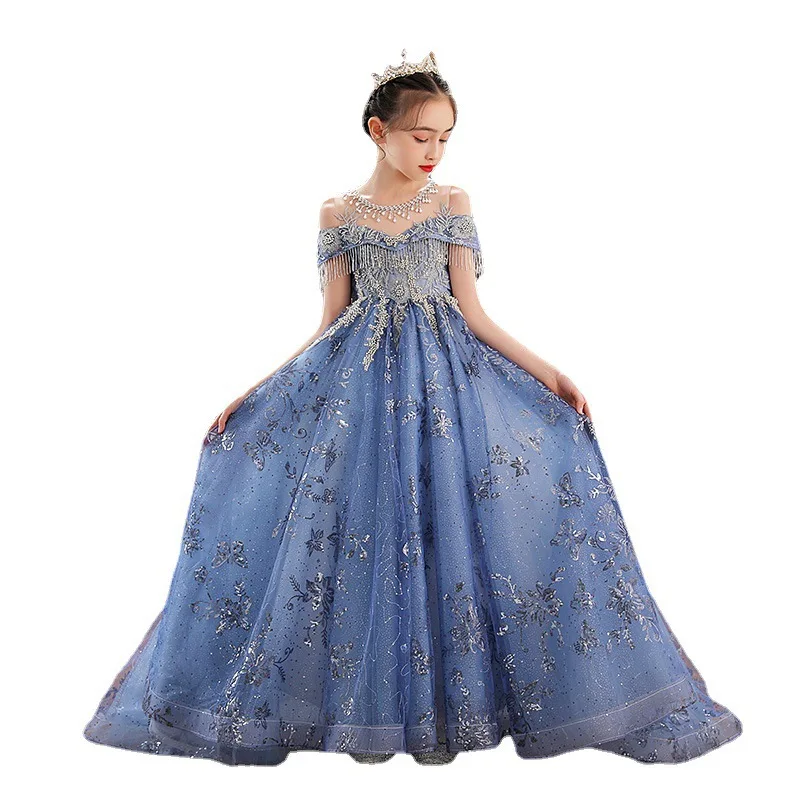 Christening Dress Girl Children\'s Party Dress Kids Dresses for Girls From 8 to 12 Years Old Elegant  Baby Kid Prom Luxury 14