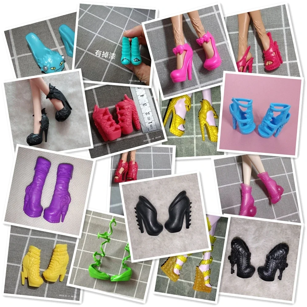 

shoes for Monster High School Doll Shoes Children's High Baby Shoes Boots High Heels