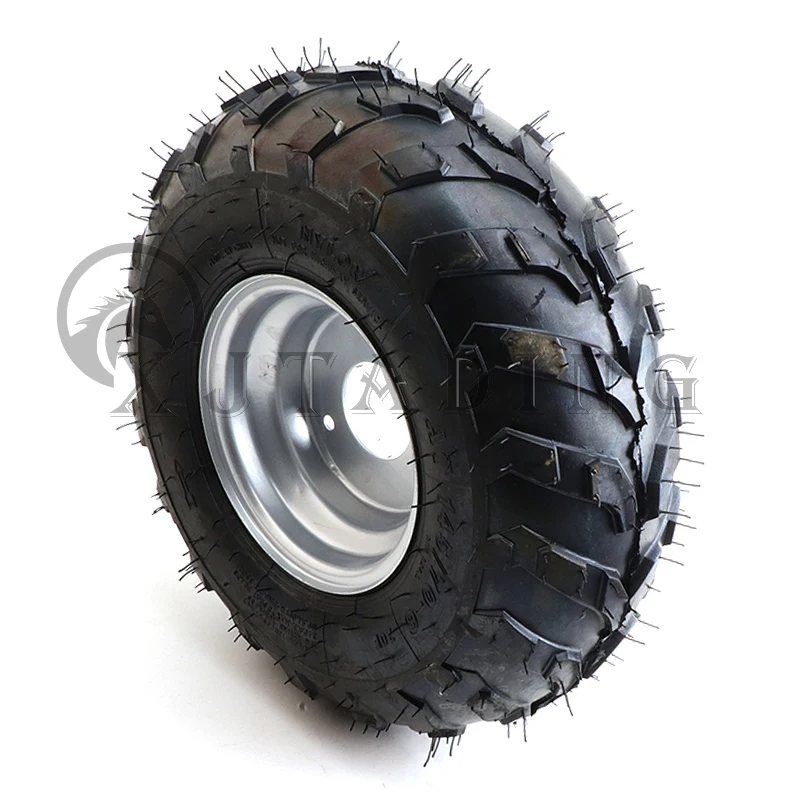 2 Pcs ATV 6 Inch Wheel 145/70-6 Tubeless tire Fit For 50cc 70cc 110cc Small ATV Quad Bike snowplow lawn mower vacuum Tyre Wheels