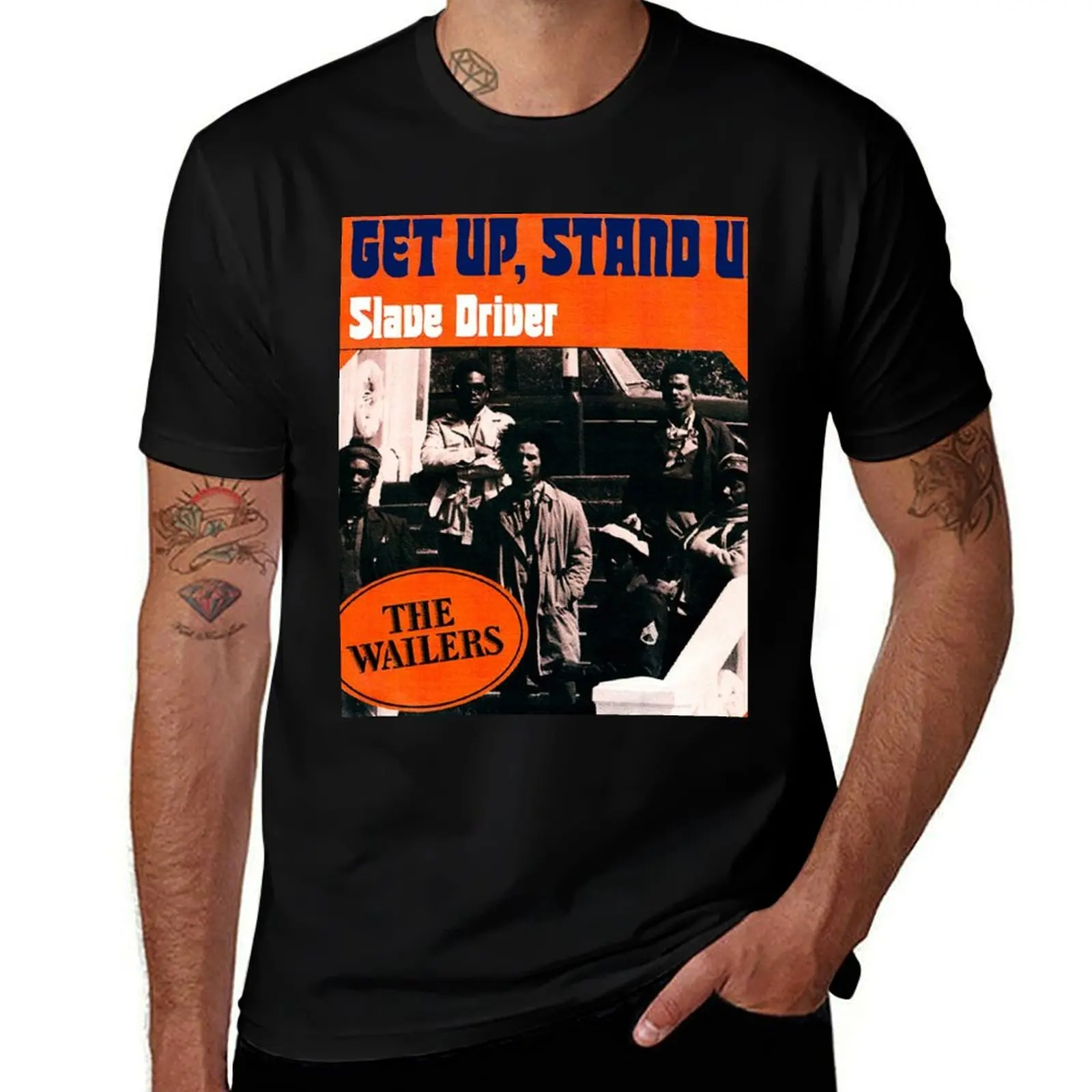 

The Wailers get up stand up T-Shirt man t shirts cotton cotton t shirt man man t shirt graphic T-shirt