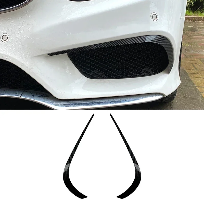 

For Mercedes-Benz E-Class W212 AMG Facelift 2013-2015 Front Bumper Spoiler Fog Lamp Cover Air Knife Splitter Body Kit