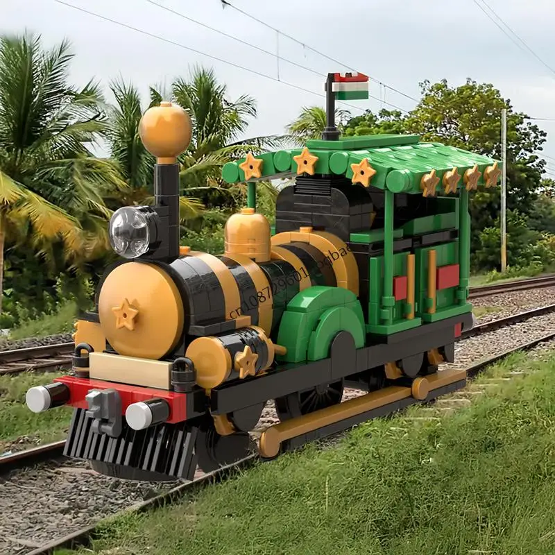 

Новинка, 628 шт., городские технические поезды, железная дорога, Moc Fairy Queen, экспресс-модель, строительные блоки, креативные идеи «сделай сам», детские игрушки, подарки