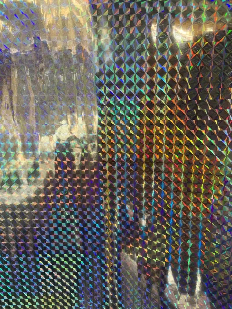0.2MM Thickness 3D Laser TPU Holographic Synthetic Leather Materials