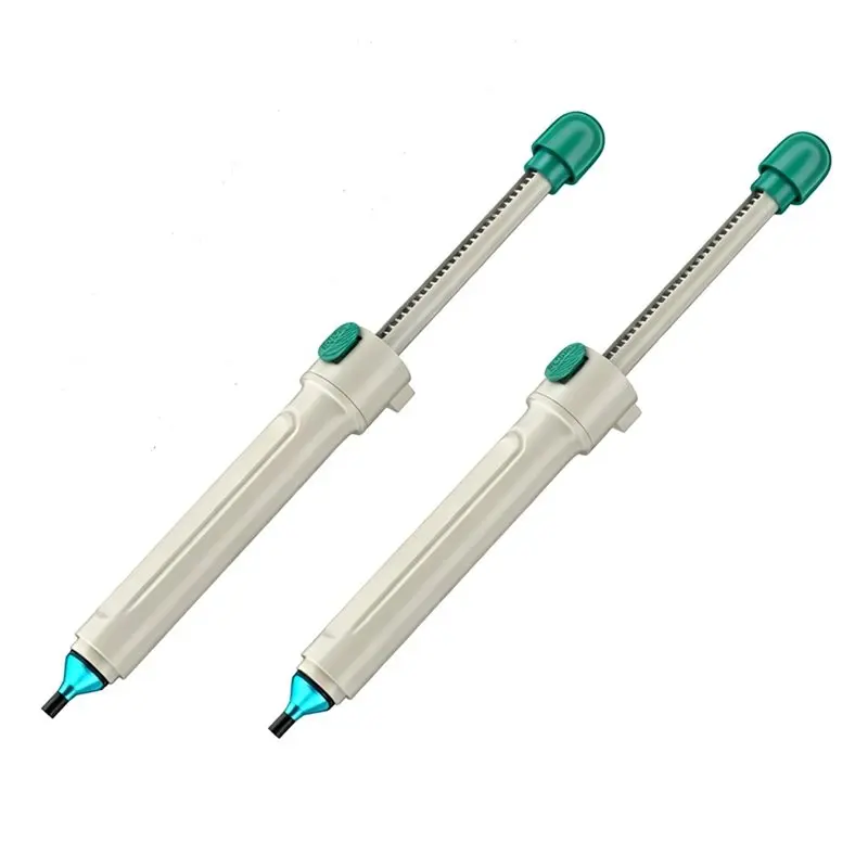 EYFL-Vacuum Suction Manual Solder Sucker Desoldering Pump 2Pcs Strong Heat-Resistant Tool For Electronics Repair DIY