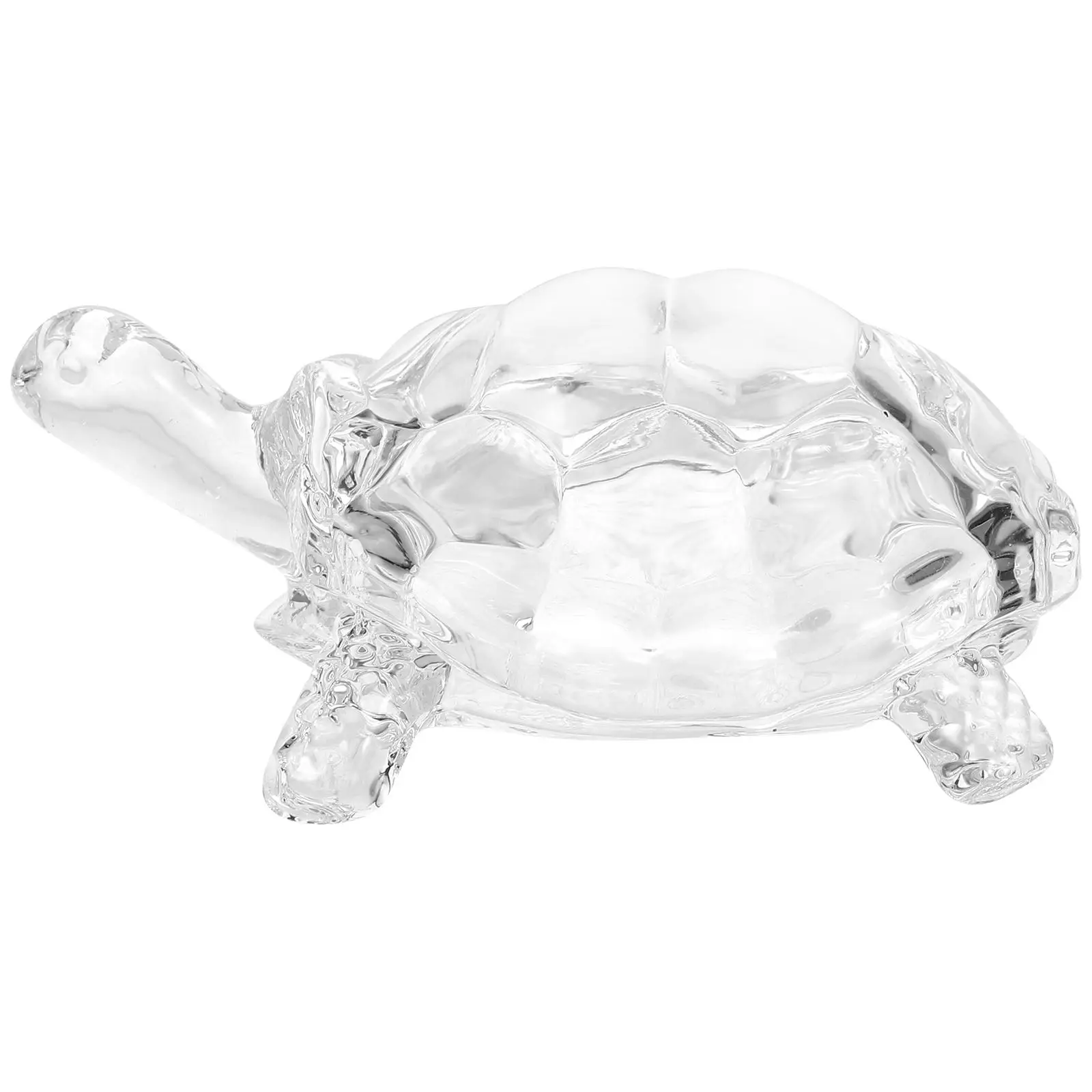 Toy Turtle Ornament Glass Adornment Crafts Little Tortoise Crystal Transparent Statue Office