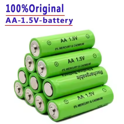 100% מקורי נטען . סוללות נטענות NI-MH. סוללת 1.5V.AA בדים מוקדמים למשחקים. 1.5V